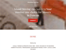 Tablet Screenshot of islandmoving.com